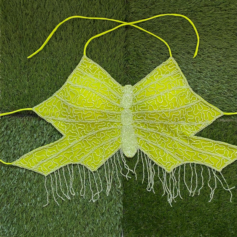 Beaded Butterfly Top